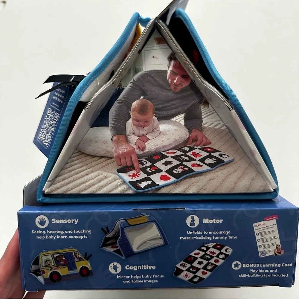 Ms. Rachel Tummy Time Activity Bus Baby Toy